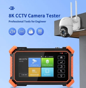 Probador de cámara CCTV Ptz, prueba de cámara IP 4K 8K, pantalla táctil IPS de 4 pulgadas, salida DC12V, soporte POE, accesorios de probador IPC - Product Image 2