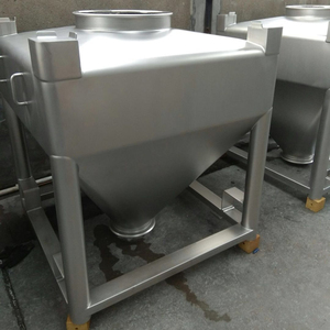 Contenedor intermedio de acero inoxidable apilable, contenedor a granel, IBC, tanque de mano - Product Image 1