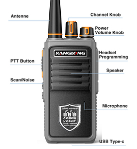 Kanglong D-380 Long Range Walkie-Talkie Air Band Feature with Automatic <strong>Networking</strong> Multi-Level <strong>Connection</strong> and <strong>Type</strong>-C Charging - Product Image 5