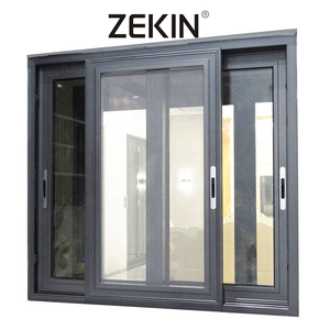 ZEKIN Schiebefenster Niedriger U-Wert Rostschutz Langlebige Konstruktion Aluminium rahmen mit Verbundglas fenster Geschäfts gebäude - Product Image 5