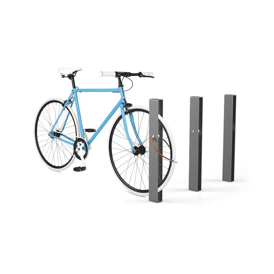 Soporte de suelo para bicicleta, base de hierro y titanio para garaje, estacionamiento, 1 lugar