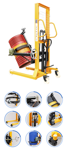 高品质搬运设备手动耐用方便堆垛机油桶升降器 - Product Image 5