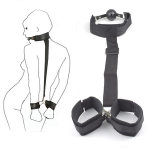 女性性玩具约束带皮革手铐的BDSM球嘴插科打SM套件成人情侣性奴役 - Product Image 2