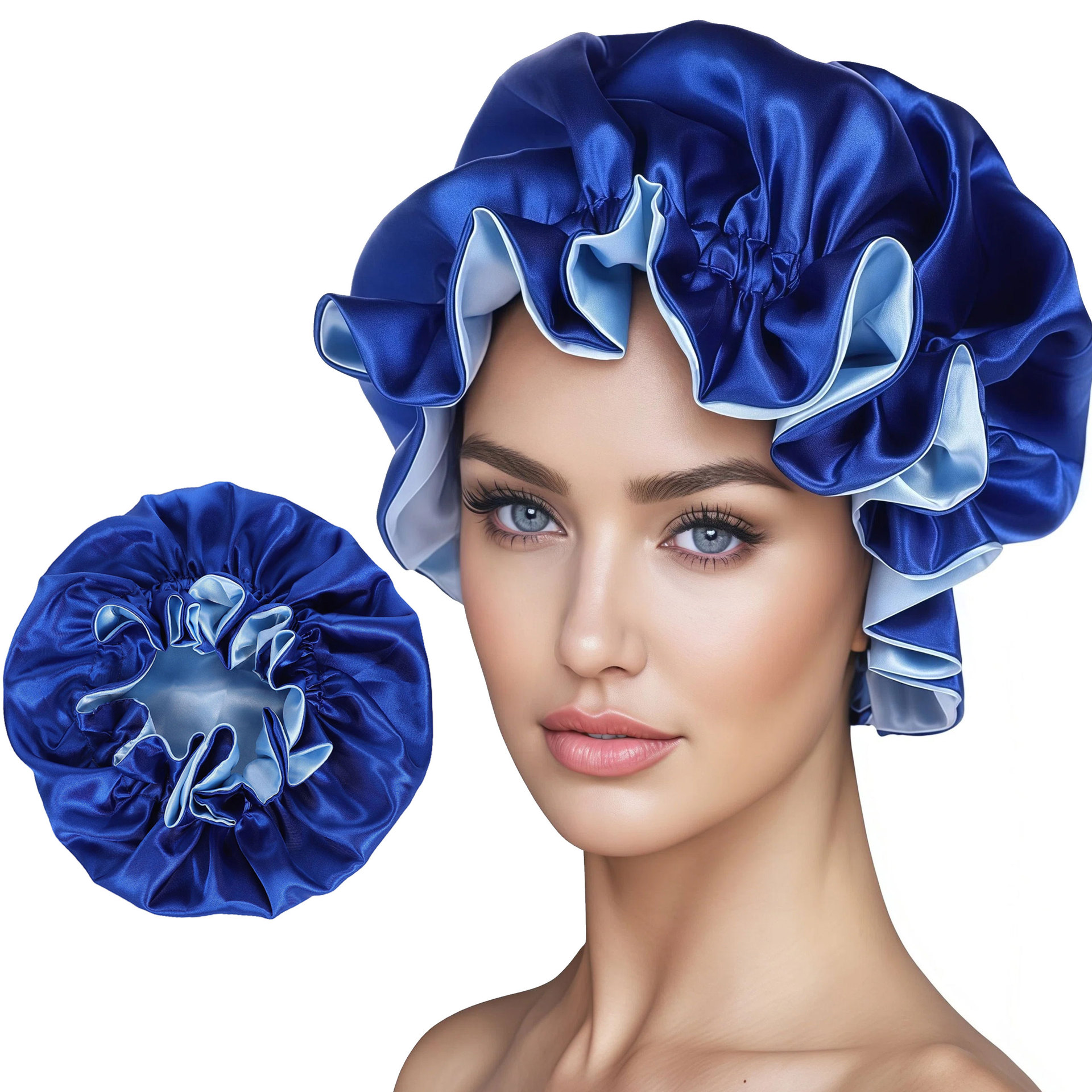 Bleu royal avec bleu clair