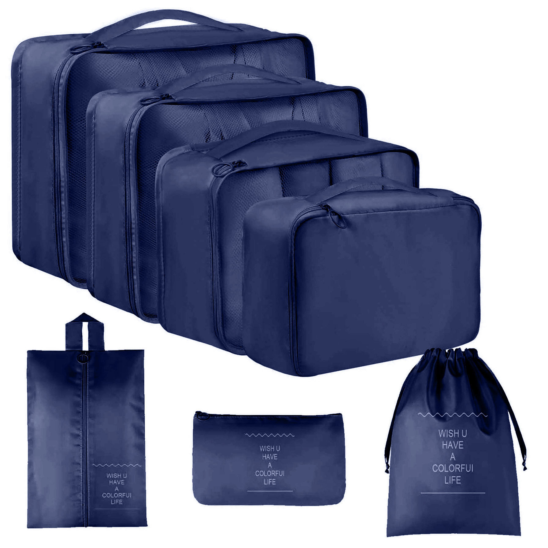 Conjunto de siete piezas azul marino