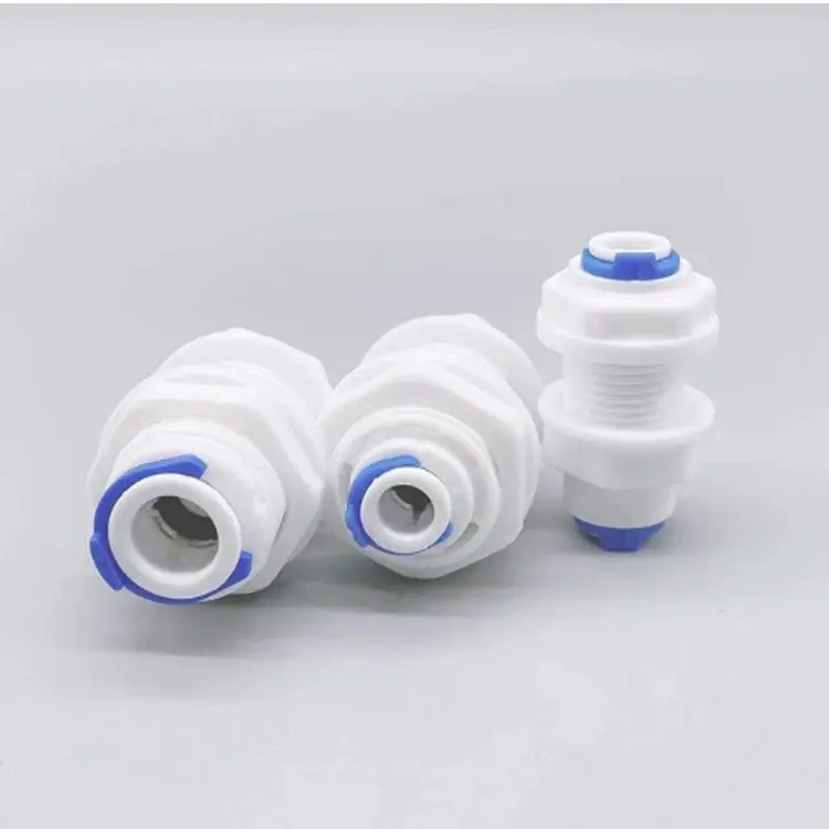 1/4 "oder 3/8"(2 verschiedene größe) Equal Bulkhead Union Connector Quick Connect RO Water Reverse Osmosis Aquarium Fitting