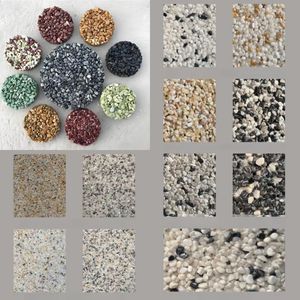 户外走道广场定制无缝树脂水洗石漆外露骨料混凝土 - Product Image 5