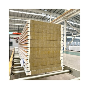 Einfach zu installierende hochwertige Rockwool-Sandwich platte/Sandwich-Dach platte für das Verkleidung system für Stahl konstruktionen.