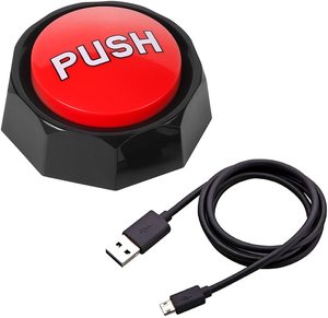 <strong>Custom</strong> USB <strong>Easy</strong> Recordable Sound <strong>Button</strong> Your Own <strong>Button</strong> Big Red <strong>Button</strong> <strong>With</strong> Type C Cable Uploading Audio Files - Product Image 3