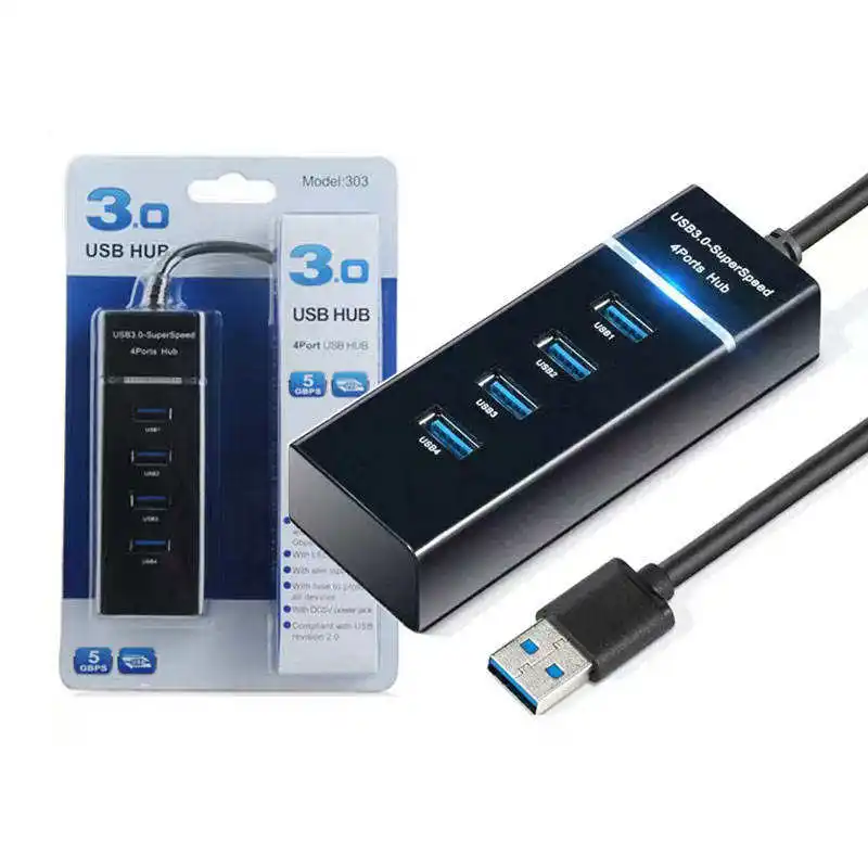 4 cổng USB 3.0 HUB Splitter cho HDD Hộp Máy Tính PC máy tính xách tay máy tính xách tay Multiport Cắm và chơi 3.0 USB Hub