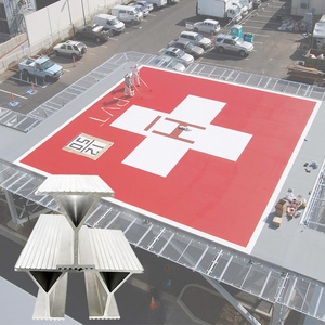 Heliponto de Alumínio Personalizado de Fábrica com Perfil de Alumínio Extrudado de Alta Resistência para Sistemas de Pista de Aterrissagem de Helicópteros - Product Image 1