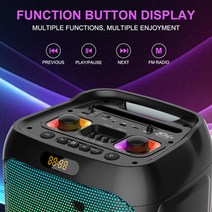 SING-E ZQS10208蓝牙派对扬声器，带RGB照明高音扬声器，用于家庭使用移动充电源 - Product Image 3