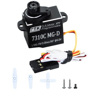 PTK 7310C MG-D завод DIY Micro Servo Control Remoto Coche De Deriva TRX4 Piezas Engranaje De Metal Para mosquare Coche De - Product Image 6
