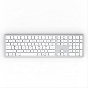 Full Size Aluminum ABS Ducky Multi Device Portable 2.4G Wireless and <strong>bluetooth</strong> Dual Mode <strong>Keyboard</strong> for ipad 2024 Apple Imac PC - Product Image 2