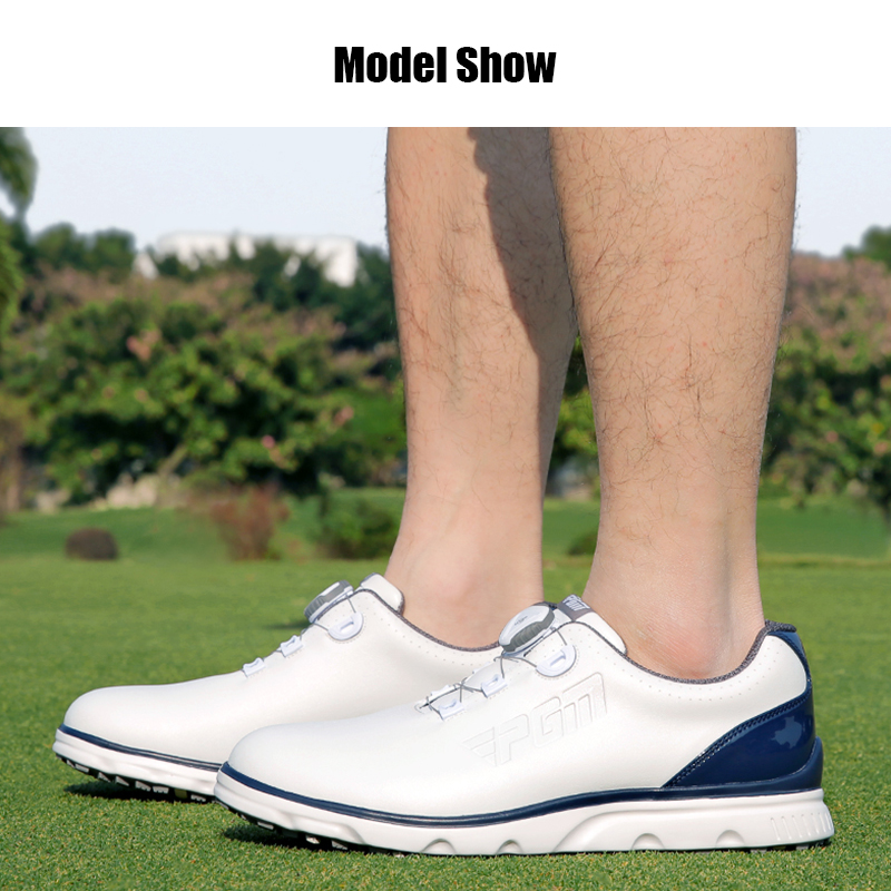 PGM XZ261 spike less men golf shoe spring knob laces golf shoes企业官网