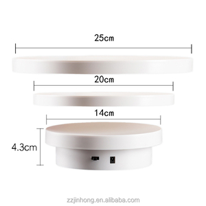 שני על או שלוש באחד מסתובב תצוגת Stand חשמלי 360 מעלות הפיכת פטיפון - Product Image 1