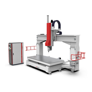 Enrutador CNC de 5 ejes de alta precisión con cambiador de herramientas ATC Suministro de China Componentes básicos del sistema de control Syntec que incluyen bomba de motor - Product Image 1