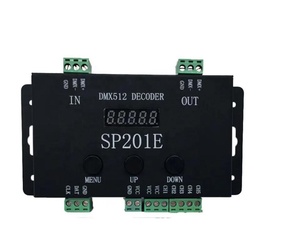 5-канальный DMX к SPI сигналу RGBIC светодиодный декодер контроллер WS2811 2813 SK6812 пикселей Светодиодная лента полноцветная SP201E DMX512 светодиодный декодер - Product Image 1