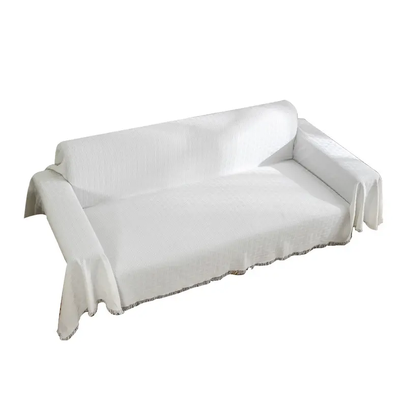 Capa para 3 Almofada Do Assento Sofá Móveis Pet Protector elegantes Lança para Sofá Seccional Branco Sofa3 Seater