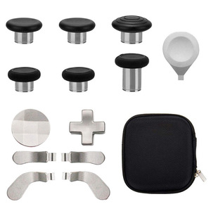14 in 1 DIY kiti Metal d-pad yüksek katlı Thumbsticks arka kürekler Xbox One Elite denetleyici serisi 2 için yedek düğmeler