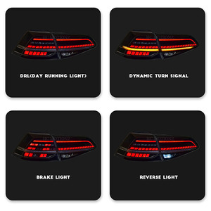 Hcmotionz ไฟท้าย MK7.5แอลอีดีติดท้าย2013-2020 DRL สำหรับ7.5กอล์ฟ VW ประกอบขึ้นจากโรงงาน - Product Image 3