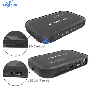 Mini tam HD1080p H.264 MKV HDD medya oynatıcı merkezi HD/AV/VGA/USB/SD/MMC uzaktan kumanda ile - Product Image 5