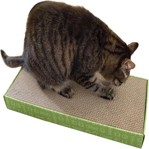 Classic Double Sided Corrugated <strong>Catnip</strong> Cat Scratcher for Cats Trees &amp; Playtime - Product Image 1