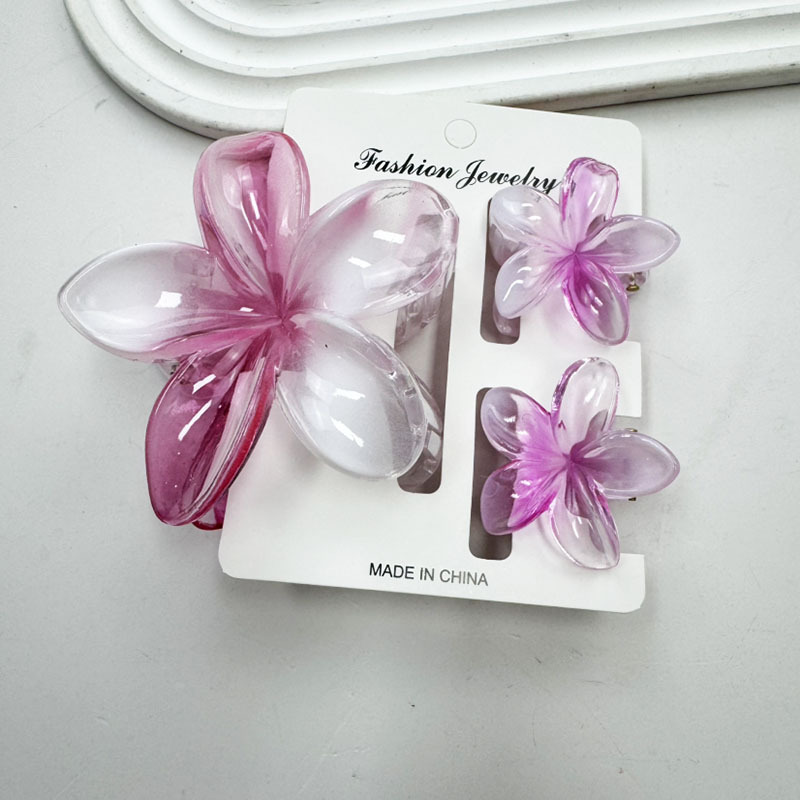 Ensemble rose prune poudré cerise printanière - carte incluse