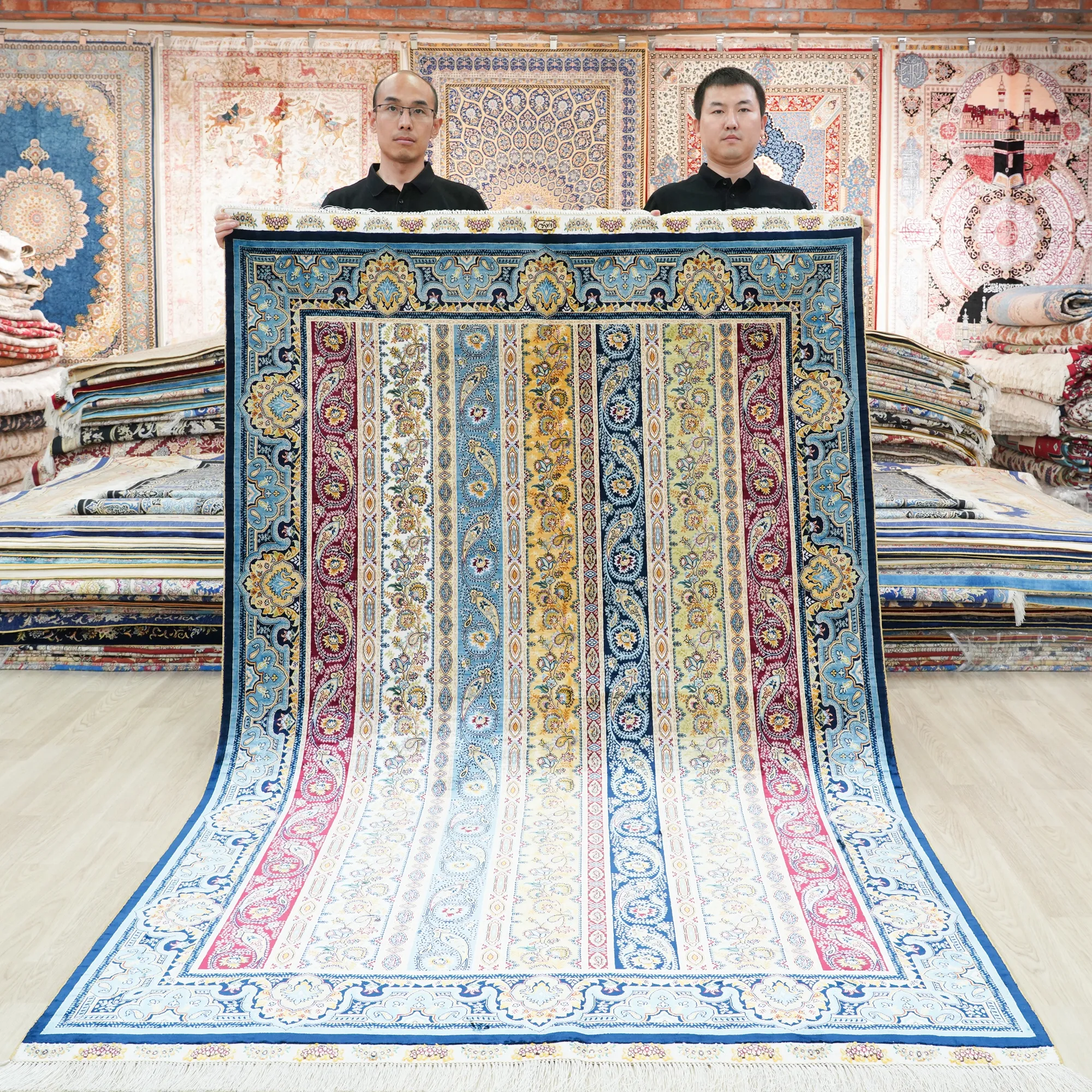 6x9ft Rugs Pictures Persian Style Tea Coaster Mat Turkish Prayer Handmade Silk Rug