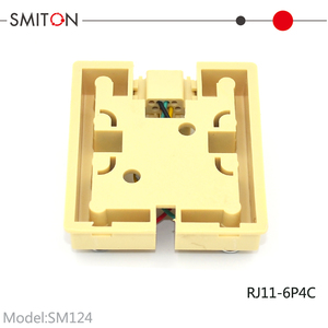 Cat3 6P4C1ポート接続表面実装RJ11ジャック電話ケーブルジャンクションボックス