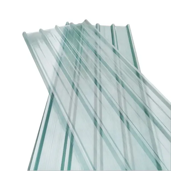 10 anni di colore chiaro ondulato frp serra solido tetto pannelli di plastica