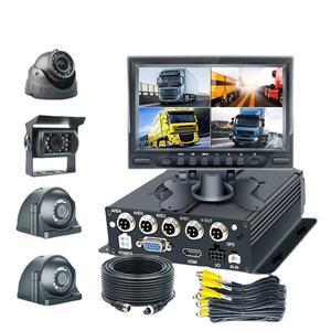 7 polegadas 4ch gravação 4G H.264 1080P carro móvel gravador de vídeo GPS veículo SD DVR caminhão táxi Dvr sistema monitor MDVR kit monitor