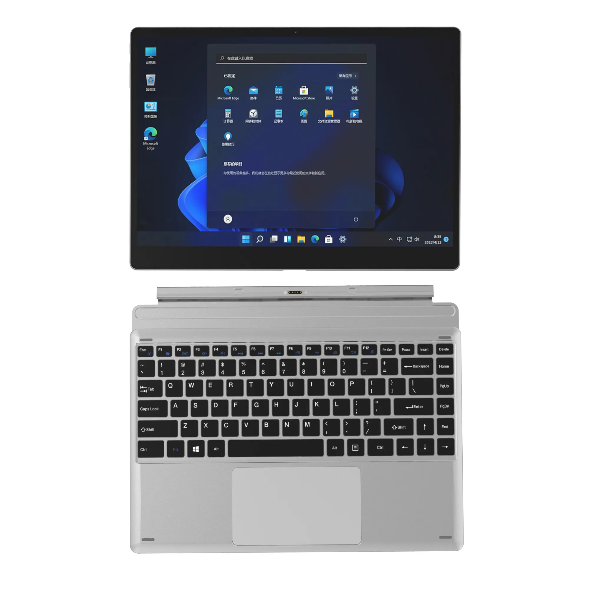 180 membuka dan menutup layar ganda laptop bisnis RGB keyboard backlit laptop Intel N95 laptop i9