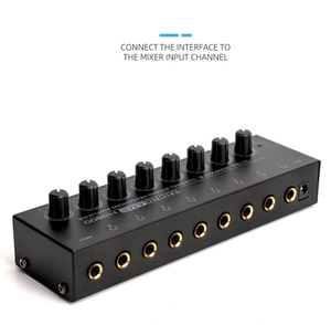 8 Channel Headphone Amplifier Audio HA800 Stereo <strong>Amp</strong> Microamp Amplifier for Music <strong>Mixer</strong> Recording Ultra-Compact Sound Amplifier - Product Image 5