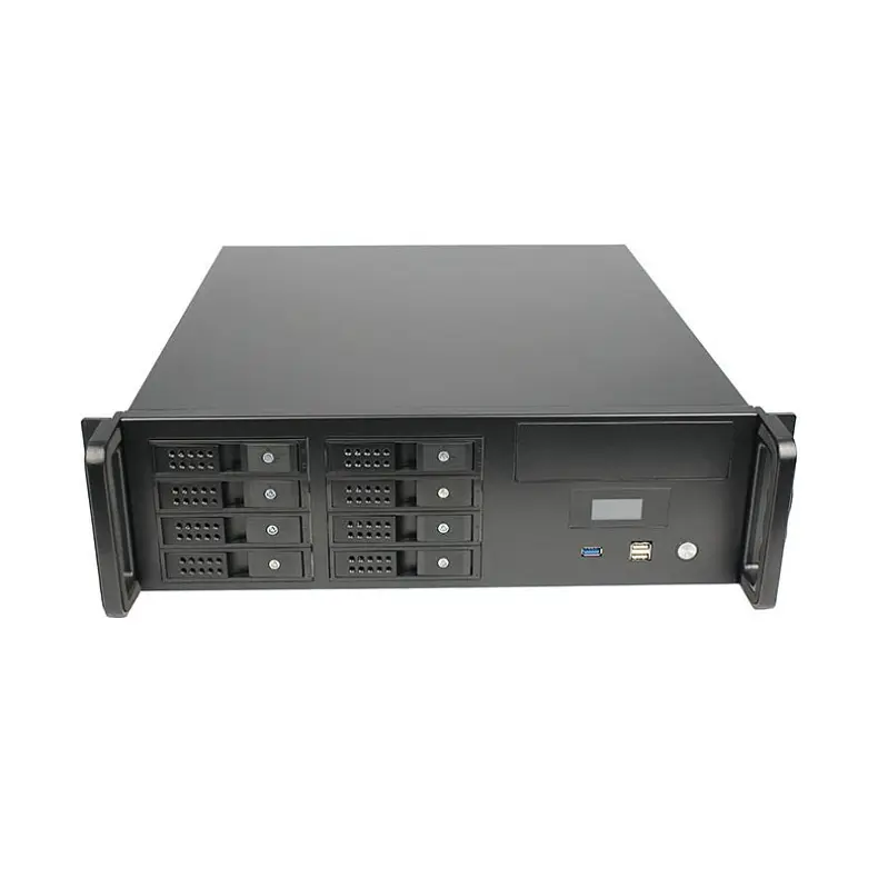 8Bay Горячая замена SATA SAS жесткий диск Raid 19-дюймовый промышленный ПК 3U чехол для сервера по заводской цене