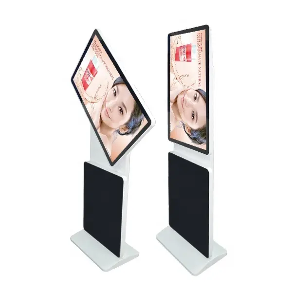 Affiche numérique LCD au sol Business All Indoor Display in One avec écran tactile Écran rotatif Signalisation numérique Noir