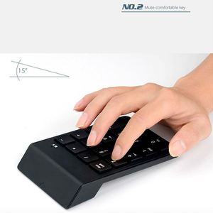 Mini 2.4GHz Wireless <strong>Numeric</strong> Keypad Numpad 18 Keys Digital <strong>Keyboard</strong> for Accounting Teller Laptop Notebook Tablet Number Keycap - Product Image 4