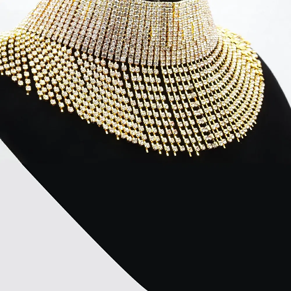 Collar de lujo con estilo para mujer, Gargantilla llamativa