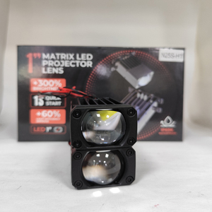 カーグリルライト<span class=keywords><strong>LED</strong></span>ワークライトスポットライトミニグリルBiLedプロジェクターハイロービームオートバイトラックSUVATV <span class=keywords><strong>12V</strong></span>