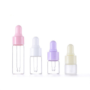 Botellas pequeñas vacías al por mayor del aceite esencial de la aromaterapia del vidrio del gotero de 1ml 2ml 3ml 5ml - Product Image 1