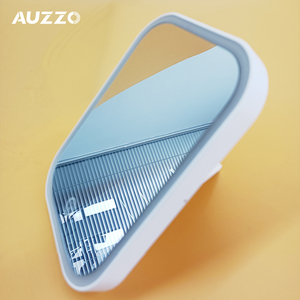 Espelho de maquiagem, espelho retangular dobrável pequeno branco/oem led para maquiagem com luzes
