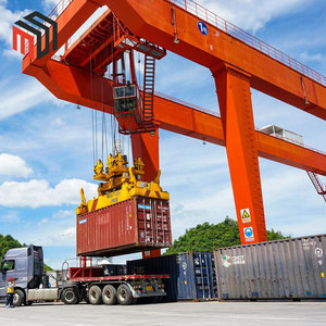 Mega Terminal raylı hub konteyner taşıma için çin tamamen elektrik düşük OPEX RMG ray monteli portal vinç - Product Image 4
