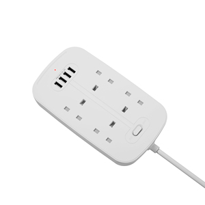 Recién llegado, enchufe de extensión de alimentación de salida UK de 4 vías multifunción con enchufe UK - Product Image 4