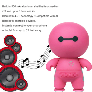 Altavoz inalámbrico de dibujos animados al por mayor Mini caja de sonido portátil tarjeta Tf Usb entrada auxiliar regalo BT altavoz robot altavoz - Product Image 5
