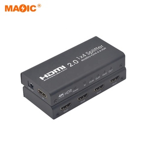 Magelei Factory Direct Sale 1X4 <strong>HDMI</strong> Splitter <strong>1</strong> in <strong>4</strong> Out <strong>4</strong> Way Port Video Splitter <strong>Distributor</strong> 4K 60HZ <strong>HDMI</strong> 2.0 Splitter - Product Image 2