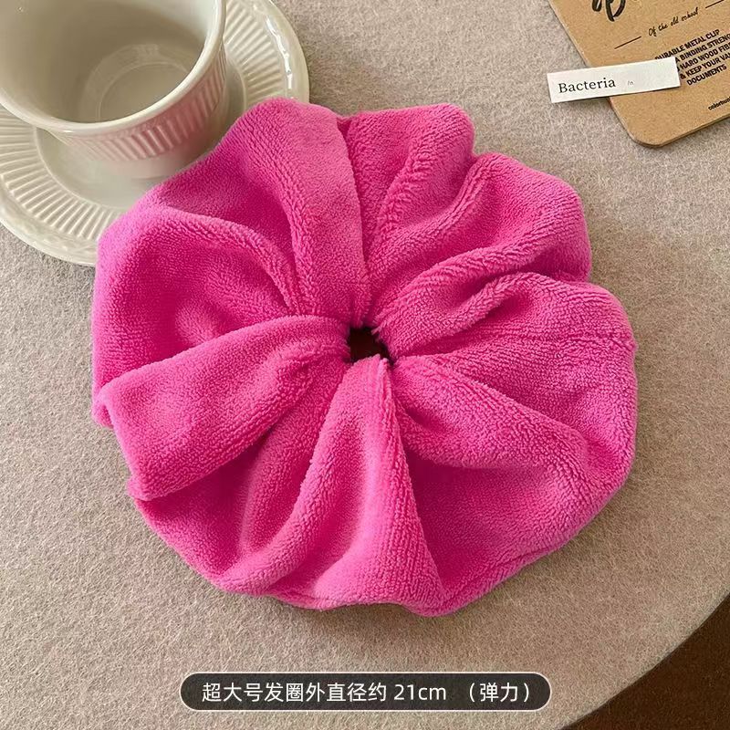 Rose red hair ring-dry hair cap