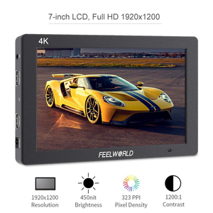 FEELWORLD-Monitor de campo T7 PLUS, carcasa de aluminio, 4K, HDMI, entrada/salida, Waveform Vector, 7 pulgadas, 3D, LUT, IPS, 1920x1200 - Product Image 2