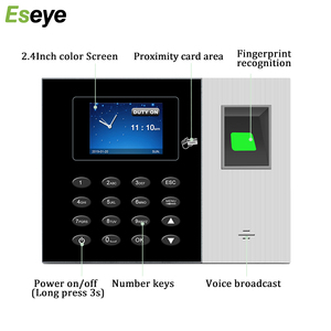 Eseye-3802 высококачественные записывающие устройства для часов 2,4 дюймов TFT дисплей с отпечатком пальца - Product Image 5