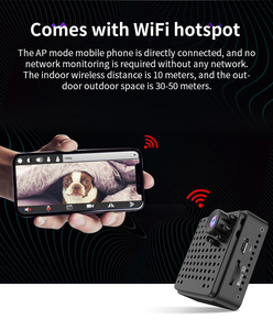 Micro IP Cam HD 1080P telecamera a batteria visione notturna a infrarossi Mini telecamera WiFi rilevazione movimento telecamera senza fili - Product Image 4