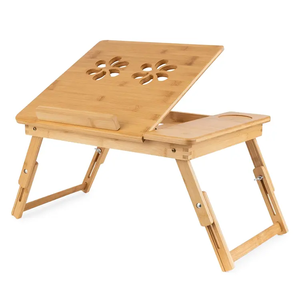 New Arrival <strong>Computer</strong> <strong>Lap</strong> Desk Adjustable Bamboo Folding Laptop Study <strong>Table</strong> Breakfast Serving Bed Tray <strong>for</strong> Bed Home - Product Image 1